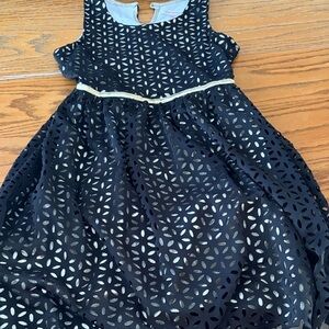 Xhilaration Navy and Silver Kids Dress
